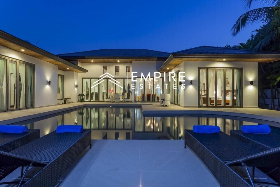 luxury pool villa for sale with pool in jomtri phu quori